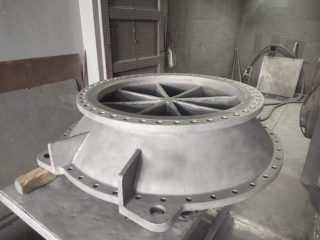 Jateamento com granalha de aço